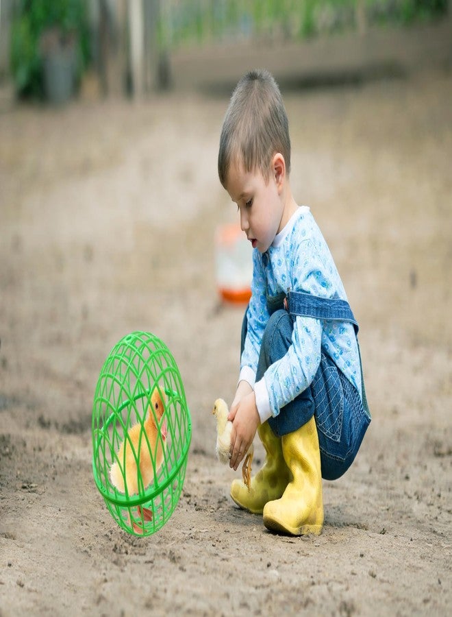 CalorMixs 7.8" Ball-Shaped Movable Pigeon Chick Coop, Little Rabbit Duck Guinea Pig Safe Walking Net,Preventing Dog Bites, Predation by Eagles Wolves Cats Eagles, Pet Safety Cage - Image 2